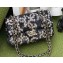 Chanel Black/White Sequins Medium Classic Flap Bag 2022