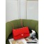 Chanel Tweed Medium Classic Flap Bag Red 2022