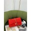 Chanel Tweed Medium Classic Flap Bag Red 2022