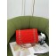 Chanel Tweed Medium Classic Flap Bag Red 2022