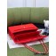 Chanel Tweed Medium Classic Flap Bag Red 2022