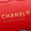 Chanel Tweed Medium Classic Flap Bag Red 2022