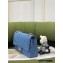 Chanel Denim Blue Medium Classic Flap Bag 2022