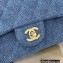 Chanel Denim Blue Medium Classic Flap Bag 2022