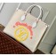 Louis Vuitton jacquard Fabric OnTheGo MM Tote Bag M20815 Yellow