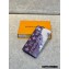Louis Vuitton Brazza Wallet M81405 Blue Monogram Bandana Print