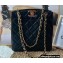Chanel Vintage Shopping Tote Bag in Lambskin Black A99 2022