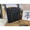 Chanel Vintage Shopping Tote Bag in Grained Calfskin A99 Black 2022