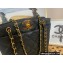Chanel Vintage Shopping Tote Bag in Grained Calfskin A99 Black 2022