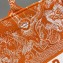 Dior Medium Book Tote Bag in Toile de Jouy Reverse Embroidery Fluorescent Orange 2022
