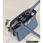 Fendi padded nappa leather Peekaboo ISeeU Micro Bag Blue 2022