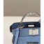 Fendi padded nappa leather Peekaboo ISeeU Micro Bag Blue 2022