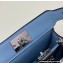 Fendi padded nappa leather Peekaboo ISeeU Micro Bag Blue 2022