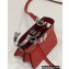 Fendi padded nappa leather Peekaboo ISeeU Micro Bag Red 2022