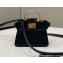 Fendi padded nappa leather Peekaboo ISeeU Micro Bag Black 2022