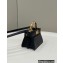 Fendi padded nappa leather Peekaboo ISeeU Micro Bag Black 2022