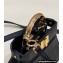 Fendi padded nappa leather Peekaboo ISeeU Micro Bag Black 2022