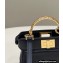 Fendi padded nappa leather Peekaboo ISeeU Micro Bag Black 2022