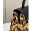 Fendi x Versace Fendace La Medusa Medium Handbag Gold Baroque print Black 2022