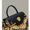 Fendi x Versace Fendace La Medusa Medium Handbag Gold Baroque print Black 2022