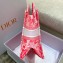 Dior Medium Book Tote Bag in Toile de Jouy Transparent Canvas Fluorescent Pink 2022