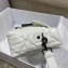 Dior Small Diorcamp Bag in Macrocannage Calfskin White 2022