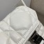 Dior Small Diorcamp Bag in Macrocannage Calfskin White 2022