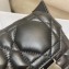 Dior Small Diorcamp Bag in Macrocannage Calfskin Black 2022