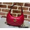 Gucci GG Marmont half-moon-shaped mini bag ‎699514 Red 2022