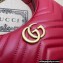 Gucci GG Marmont half-moon-shaped mini bag ‎699514 Red 2022