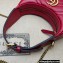 Gucci GG Marmont half-moon-shaped mini bag ‎699514 Red 2022