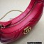 Gucci GG Marmont half-moon-shaped mini bag ‎699514 Red 2022