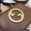 Gucci Blondie card case wallet 698635 leather Coffee 2022