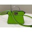 Fendi padded nappa leather Peekaboo ISeeU Micro Bag Green 2022
