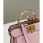 Fendi padded nappa leather Peekaboo ISeeU Micro Bag Pink 2022