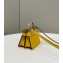 Fendi padded nappa leather Peekaboo ISeeU Micro Bag Yellow 2022