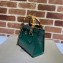Gucci Diana lizard mini Top Handle bag 675800 Dark Green 2022