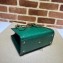 Gucci Diana lizard mini Top Handle bag 675800 Dark Green 2022