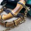 Gucci Diana lizard mini Top Handle bag 675800 Dark Green 2022