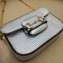 Gucci Horsebit 1955 lizard mini Shoulder bag ‎675801 Silver 2022