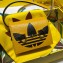 Gucci x Adidas card case with Horsebit Bag 702248 leather Yellow 2022