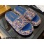 Chanel Chain Around Woven rope Mules Blue 2022