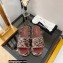 Chanel Chain Around Woven rope Mules Burgundy 2022
