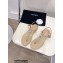 Chanel Crystal Star Thong Sandals Beige 2022
