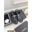 Chanel Crystal Star Thong Sandals Black 2022