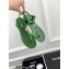 Chanel Crystal Star Thong Sandals Green 2022