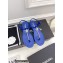 Chanel Crystal Star Thong Sandals Blue 2022