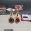 Dolce & Gabbana DG Logo Heel 10.5cm Black Red Roses Sandals Gold 2022
