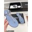 Chanel Crystal Star Thong Sandals Light Blue 2022