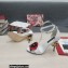Dolce & Gabbana DG Logo Heel 10.5cm Black Red Roses Sandals White 2022